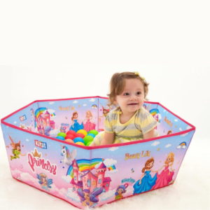 Fairy World kids ball pool play tent with colorful fairy-themed design, soft safe play area, and indoor outdoor use for toddlers