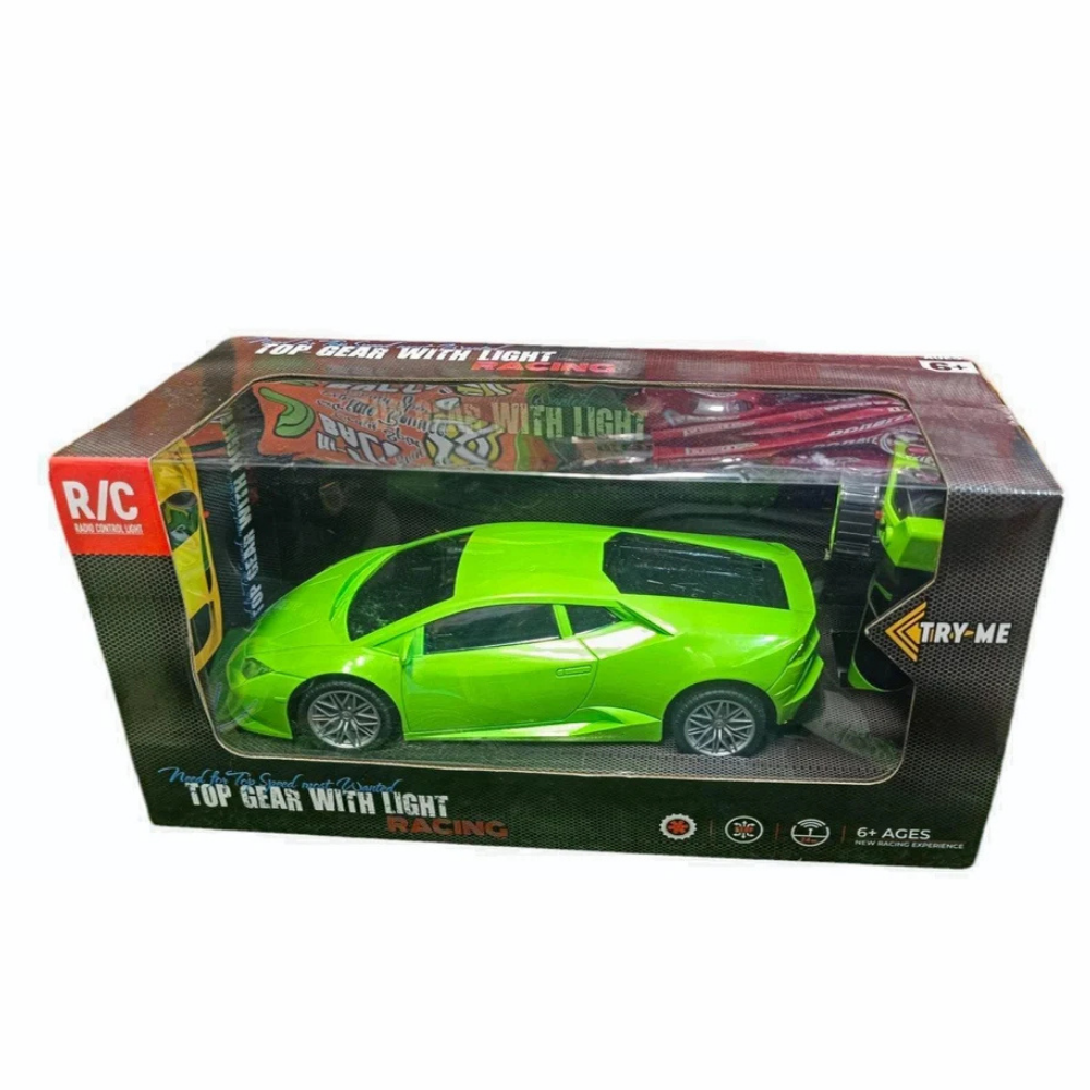 Lamborghini style remote control racing car with LED lights RC sports car toy for kids indoor racing