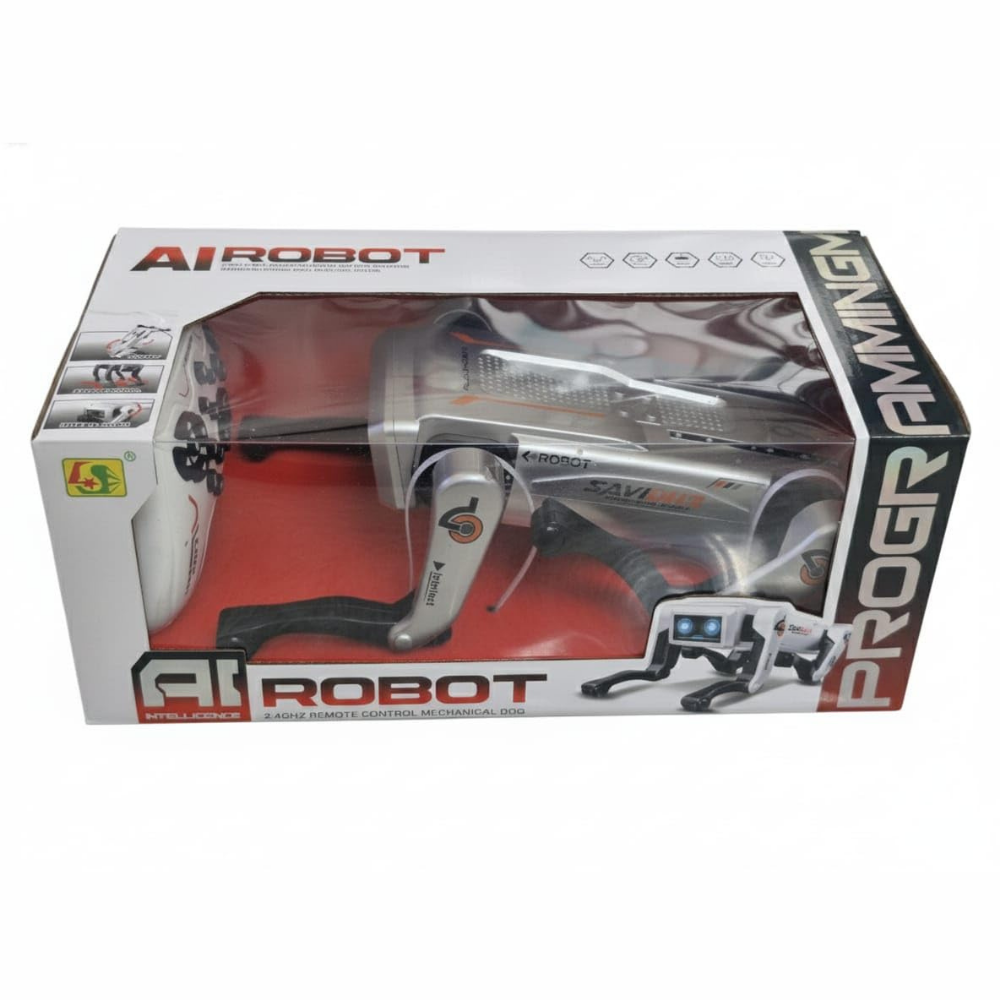 Smart Remote Control Robot Dog with LED Eyes & Programmable Actions – Interactive RC Robot Toy - Image 3