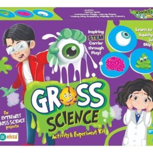 Ekta Gross Science Experiment Kit box showing kids making squishy eyeballs.
