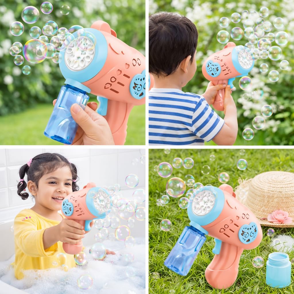 Khel Khilone Hub Magic Heart Bubble Gun Machine - Image 3