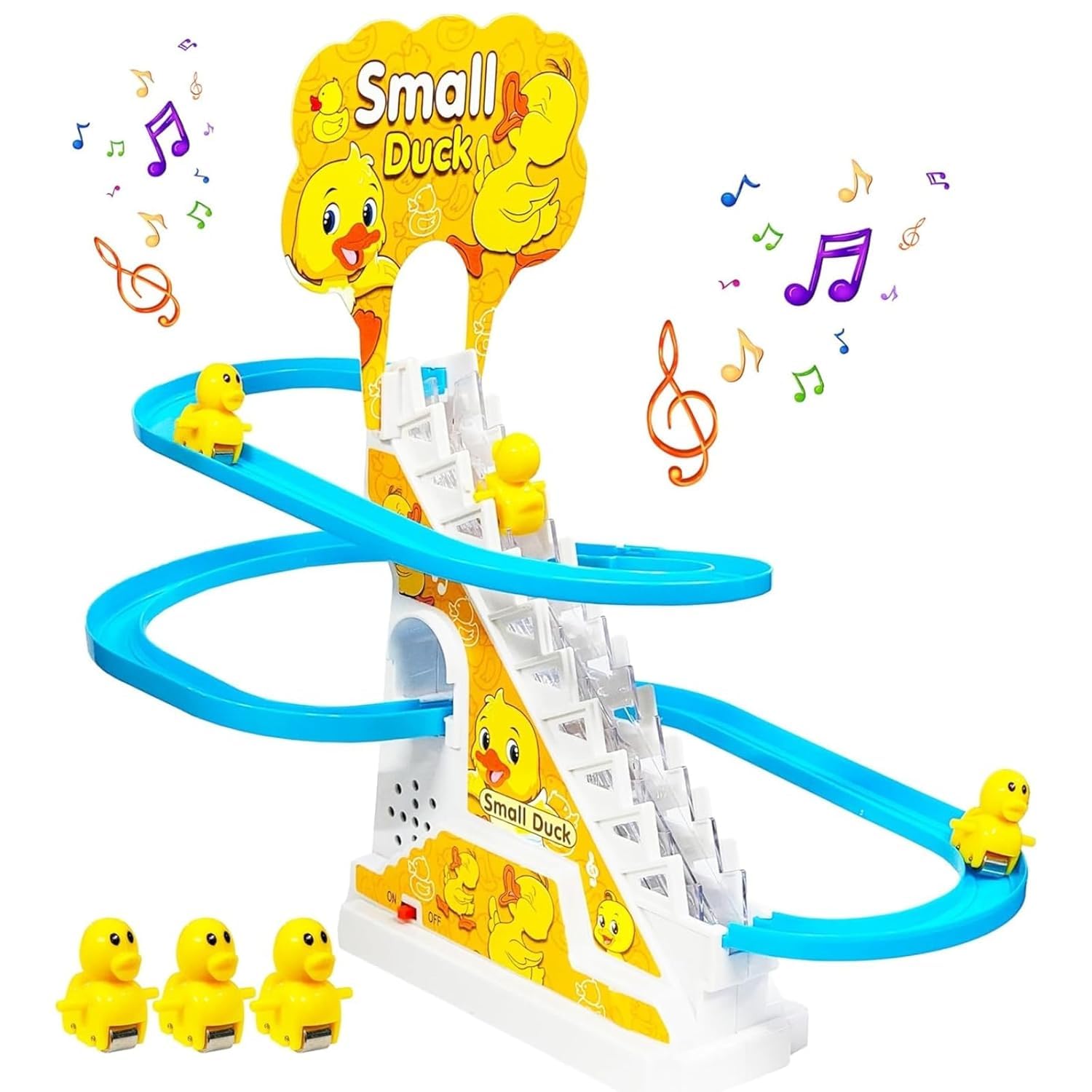 Musical Duck Climbing Stairs Toy with Lights & Sound – Fun Baby Activity Toy - Image 6