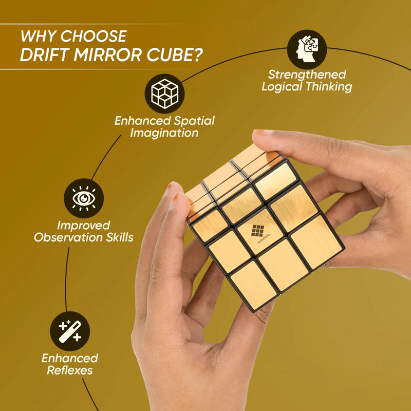 Golden 3x3 Magic Speed Cube Puzzle – Brain Teaser Intelligence Toy for Kids & Adults - Image 5