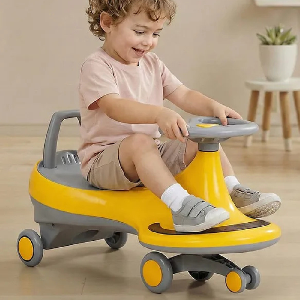 Kids Wiggle Car Ride-On with LED Lights – Twist Swing Car for Indoor Outdoor Play - Image 6