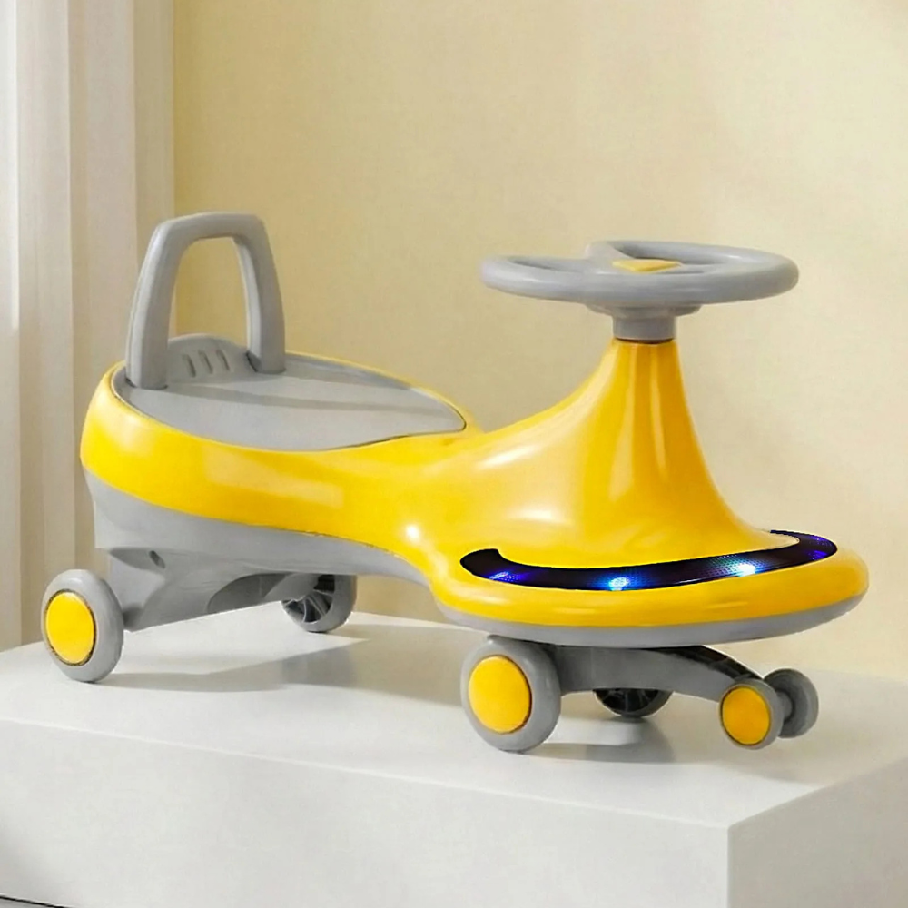 Kids Wiggle Car Ride-On with LED Lights – Twist Swing Car for Indoor Outdoor Play - Image 5