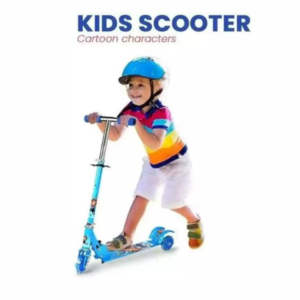 Kids adjustable 2-wheel kick scooter with strong deck, smooth wheels, and height-adjustable handlebar for outdoor riding and balance training