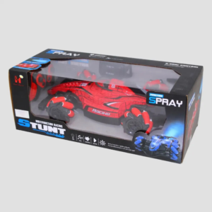 360 RC stunt racing car with smoke spray LED lights music high-speed remote control car with spinning and drifting stunt action for kids