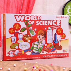Mega Science Lab 150 experiments kit STEM educational science toy for kids air water heat light crystal glow experiments