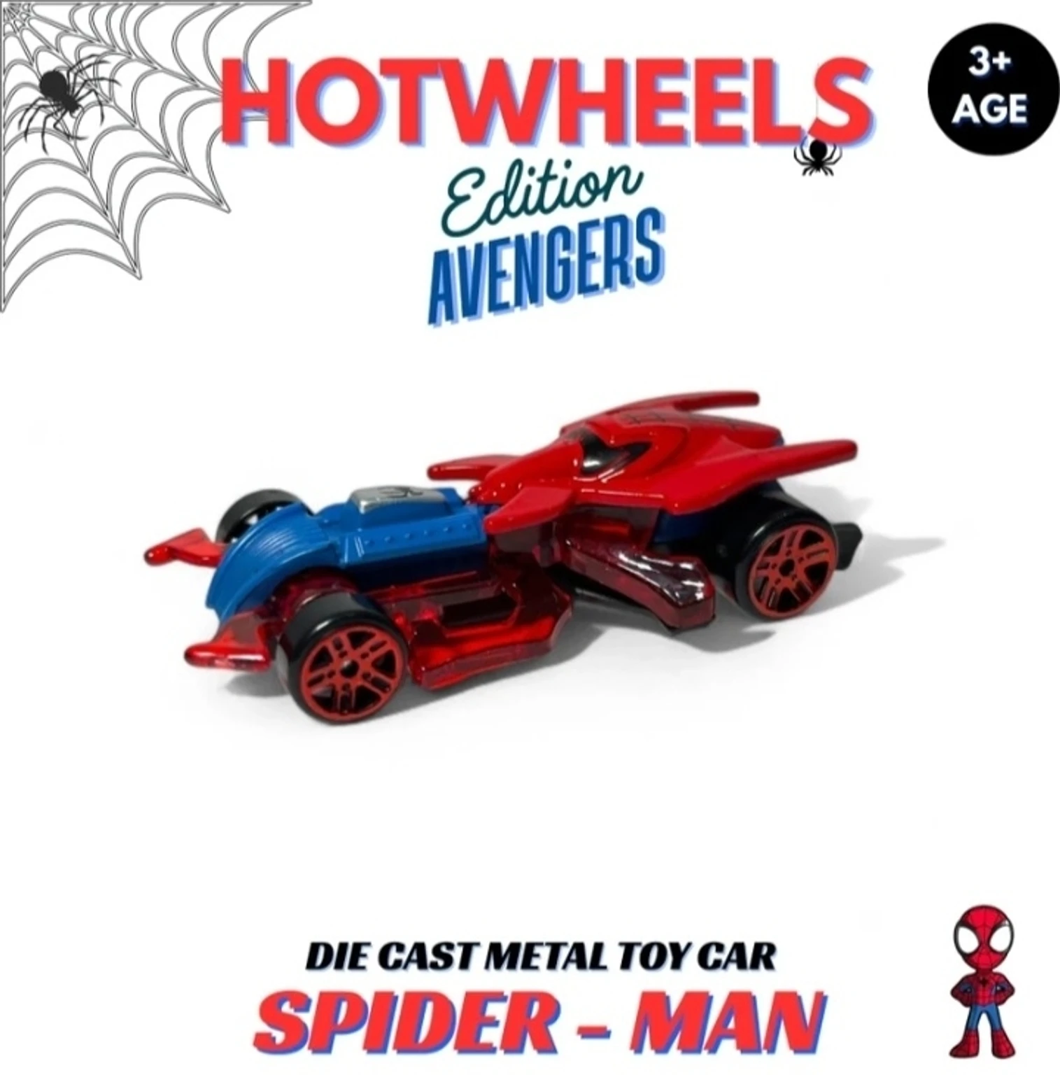 Superhero Alloy Die Cast Toy Car Set – Metal Mini Cars for Kids (Pack of 5) - Image 3