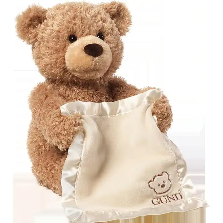 Peek-A-Boo Animated Plush Teddy Bear, Khel Khilone Hub
