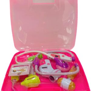 Kids Doctor Play Set with Carry Case | Pink Medical Toy Kit, Khel Khilone Hub