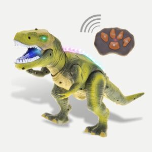 Remote Control Walking Dinosaur Toy | RC T-Rex with Lights, Khel Khilone Hub