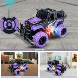 All-Terrain Purple Thunder RC Monster Jeep, Khel Khilone Hub
