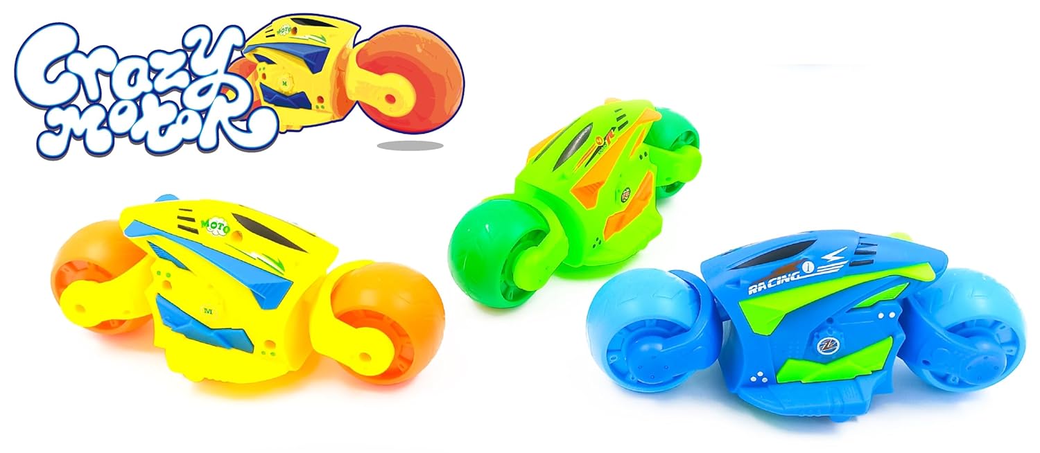 Crazy Motor: Push and Go Friction Toy Motorcycles - Image 5
