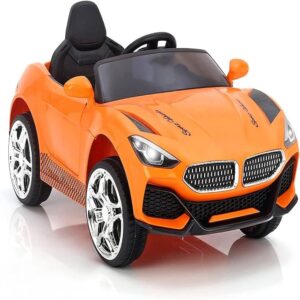 Kids Electric Ride-On Car with Parent Remote Control, Music, LED Lights & Rechargeable Battery